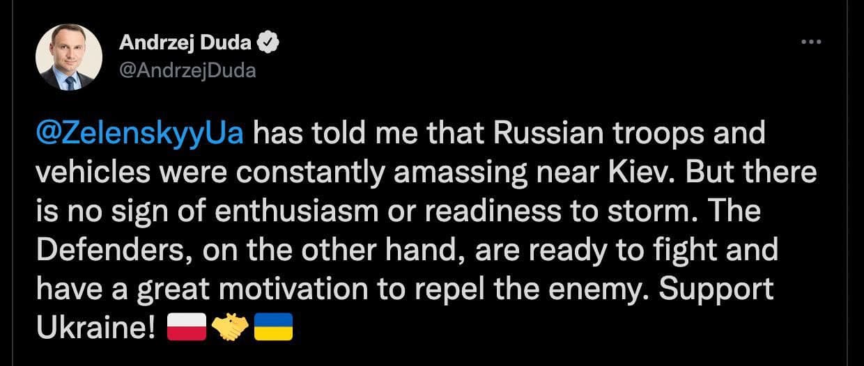 Russian troops have no enthusiasm or readiness to storm Kiev