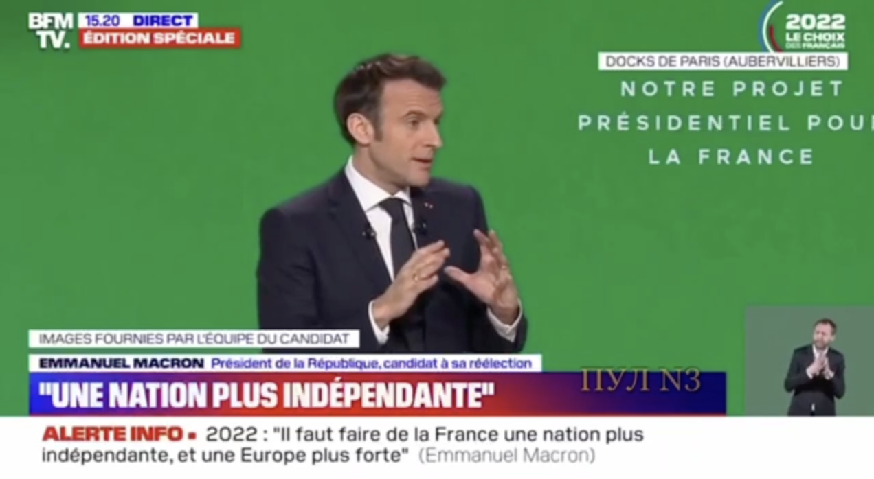 The President of France Does Not Rule Out a Start of a Big War in Europe