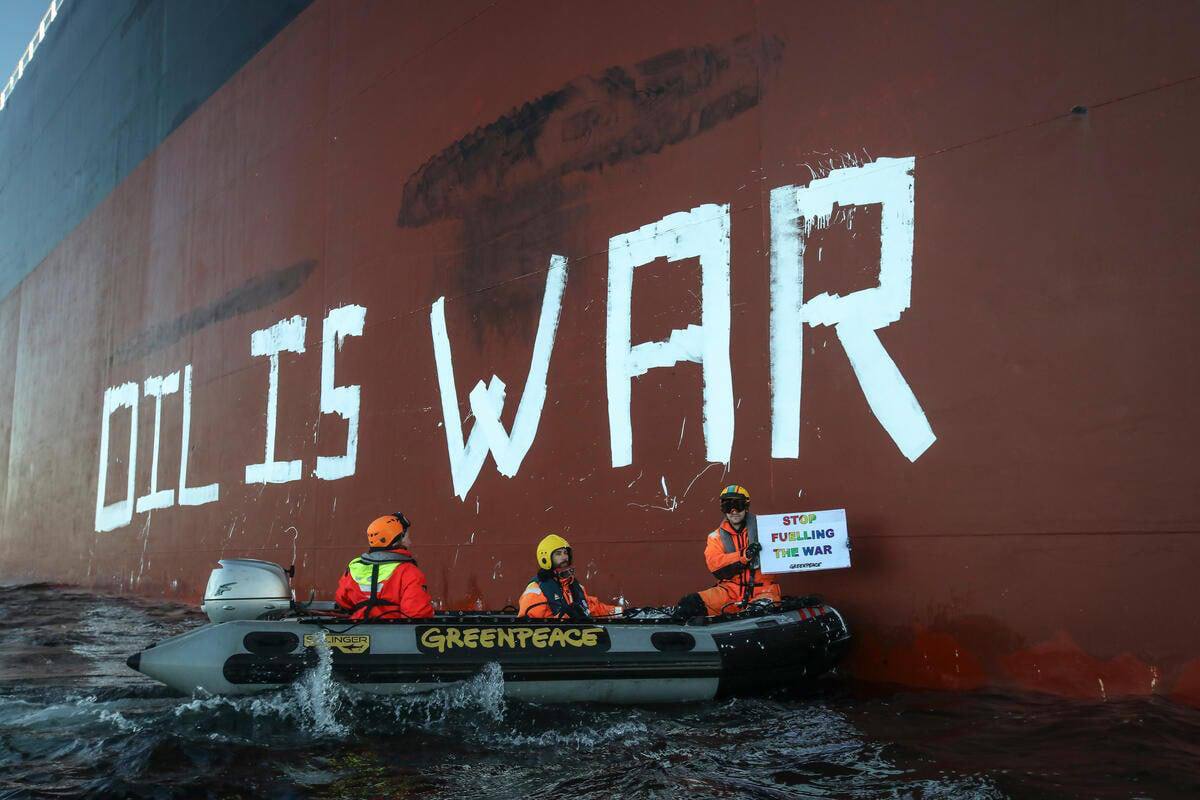 Greenpeace Calls on Europe to Reject and Ban Any Import of Russian Fossil Fuels