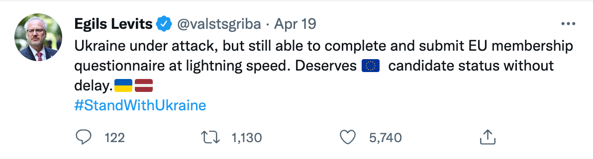 Ukraine Deserves to Obtain EU Candidate Status Without Delay