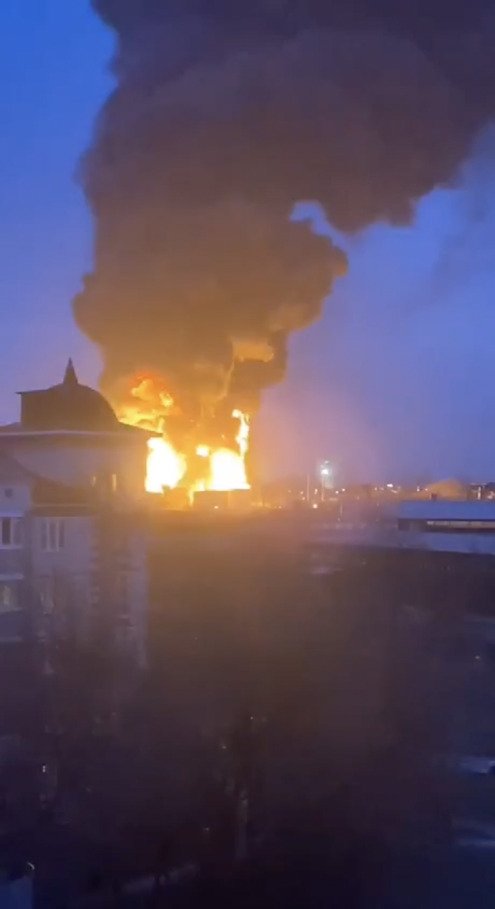 Oil Depot Caught Fire in Russia’s Belgorod