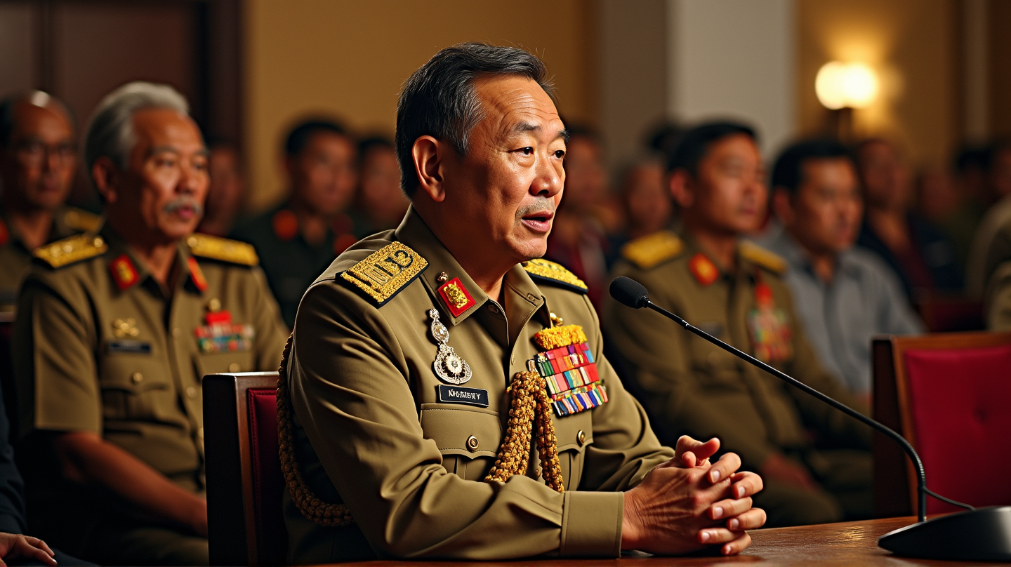 Myanmar Junta Chief Calls for Peaceful Integration Amidst Continued Conflict
