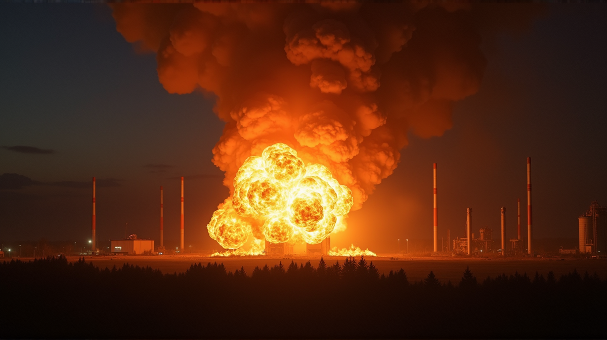 Dramatic Ukrainian Drone Strike Ignites Fireball at Russian Missile Plant