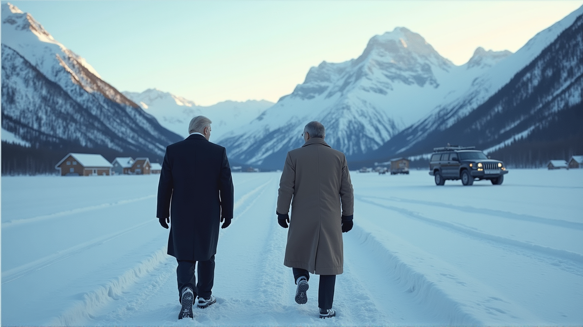 Trump and Putin's Historic Summit at Alaska's Snowy Base