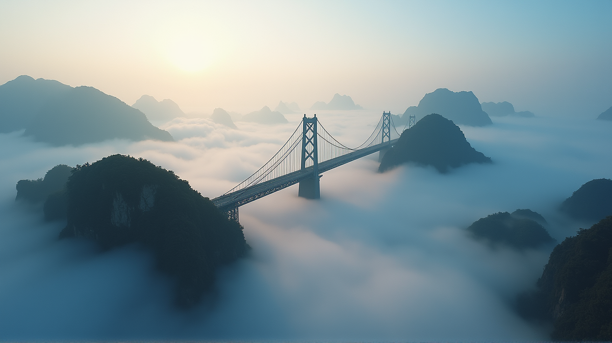 A Skyward Marvel: China's Iconic Tallest Bridge Welcomed by the World