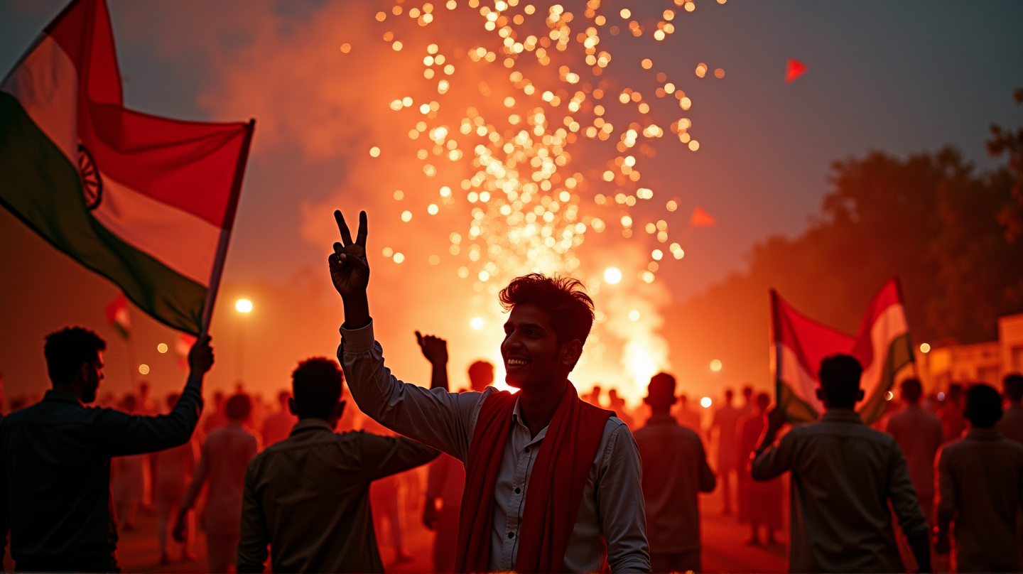 Triumphant Victory in Bihar: Modi's Coalition Leads the Charge