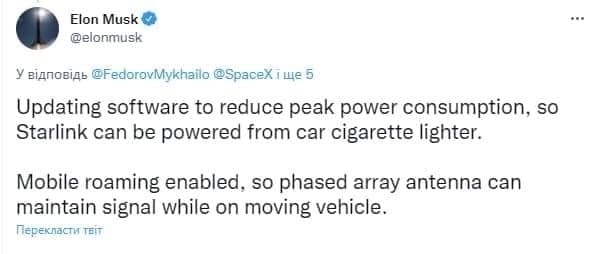 Elon Musk adapts Starlink for Ukraine