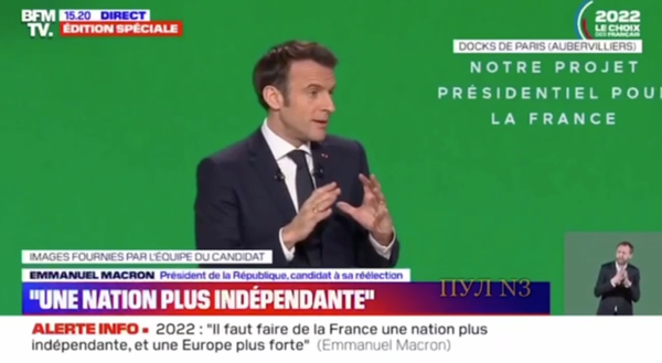 The President of France Does Not Rule Out a Start of a Big War in Europe