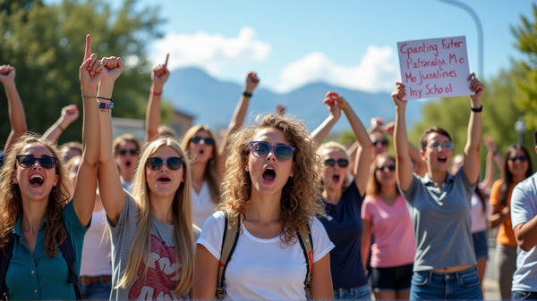 Rallying Together: Parents and Students Stand with Foothills Support Staff