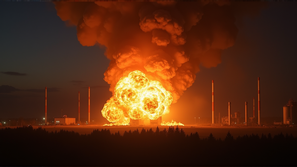 Dramatic Ukrainian Drone Strike Ignites Fireball at Russian Missile Plant