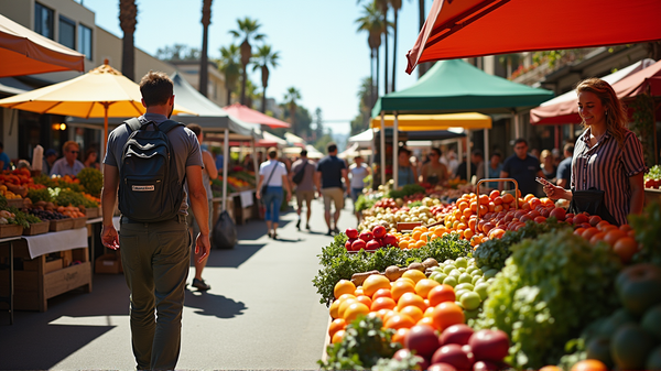 Inside LA's Star-Studded Market: Celebs and Produce Compete for Attention