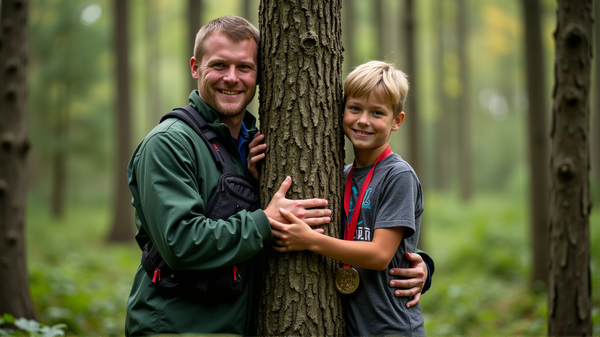 Father-Son Duo Tops the Tree-Hugging World Champs!