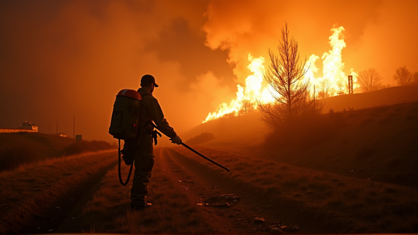 A Fiery Battle: Galician Residents' Relentless Fight Against Raging Wildfires