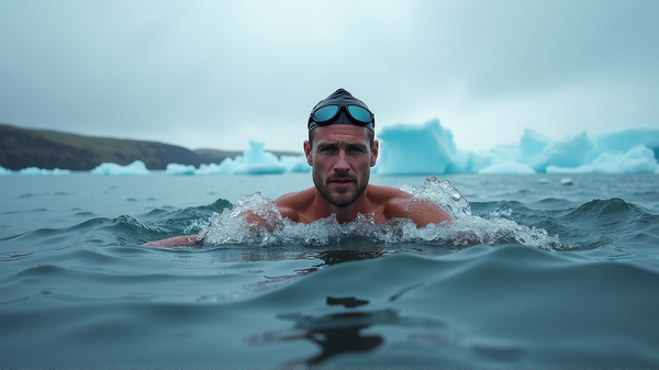 Historic Waters of Iceland Conquered by British Swimmer