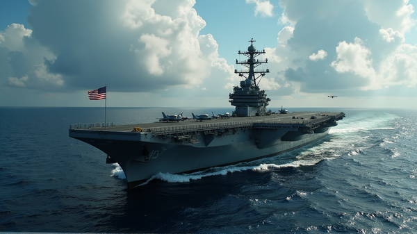 Tense Waters: U.S. Aircraft Carrier's Bold Move Near Venezuela